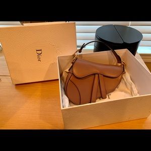 Dior Pink Mini Saddle Bag